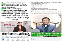 Cảnh báo lừa đảo đầu tư online “mượn danh” người nổi tiếng