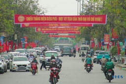 TP Thanh Hóa rực rỡ cờ hoa chào mừng 70 năm Chiến thắng Điện Biên Phủ