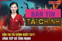 Bản tin Tài chính ngày 13/7: Vàng tiếp đà tăng mạnh