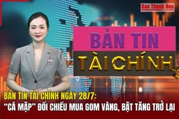 Bản tin Tài chính ngày 28/7: “Cá mập” đổi chiều mua gom vàng