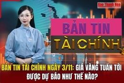 Bản tin Tài chính 3/11: Giá vàng tuần tới được dự báo như thế nào?