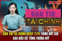 Bản tin Tài chính ngày 7/11: Vàng rớt giá sau bầu cử Tổng thống Mỹ