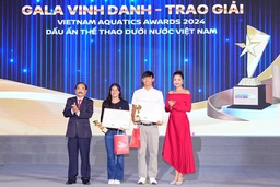 Gala Vinh danh và trao giải Vietnam Aquatics Awards 2024: Hơn 100 vận động viên tiêu biểu tỏa sáng