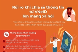 Rủi ro khi chia sẻ thông tin từ VNeID lên mạng xã hội