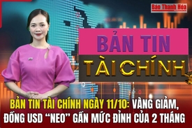 Bản tin Tài chính ngày 11/10: Vàng giảm, đồng USD “neo” gần mức đỉnh của 2 tháng