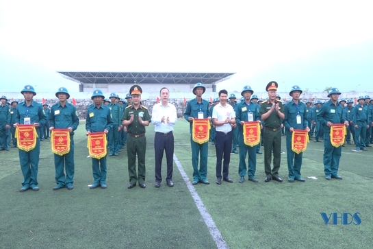 Huyện Quảng Xương tổ chức Hội thao Trung đội dân quân cơ động