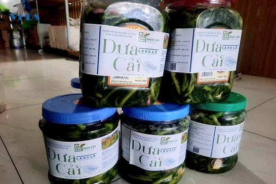 Chua giòn dưa cải tiến Vua