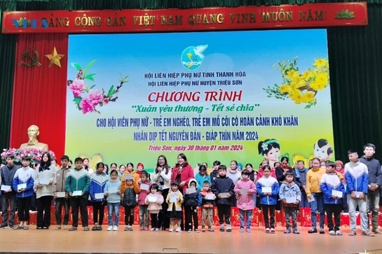 Hội LHPN huyện Triệu Sơn với chương trình “Xuân yêu thương –Tết sẻ chia” 