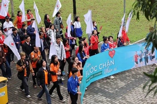 Chiến dịch “Triệu bước chân nhân ái-Tiếp nối trang sử vàng”: Quyên góp hơn 5 tỷ đồng